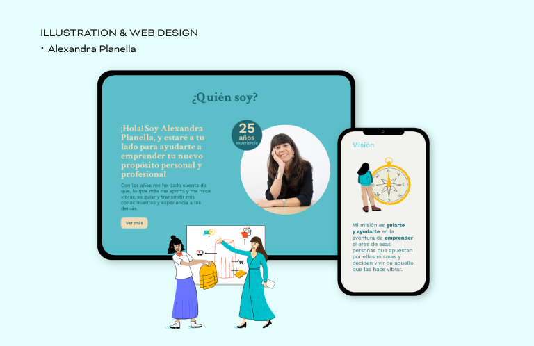 illustration, web design